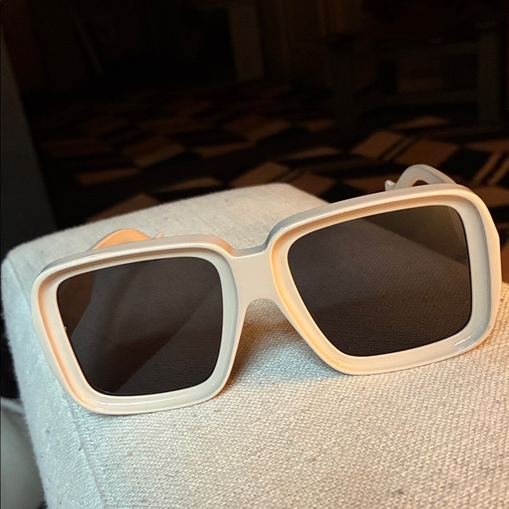 Loewe White Square Sunglasses